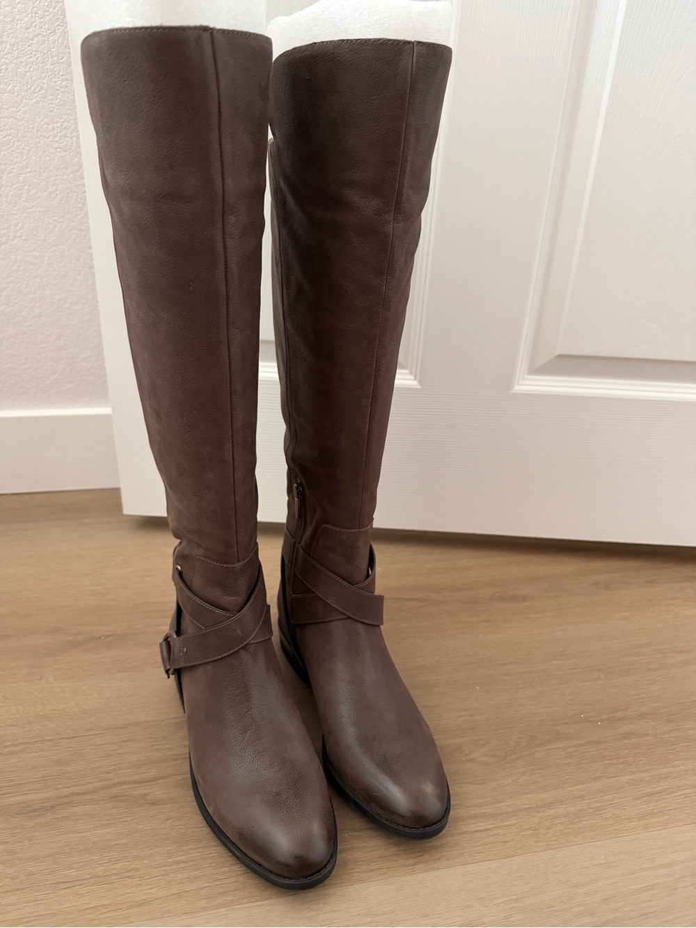 Vince Camuto Tall Brown Over-the-Knee Riding Boots